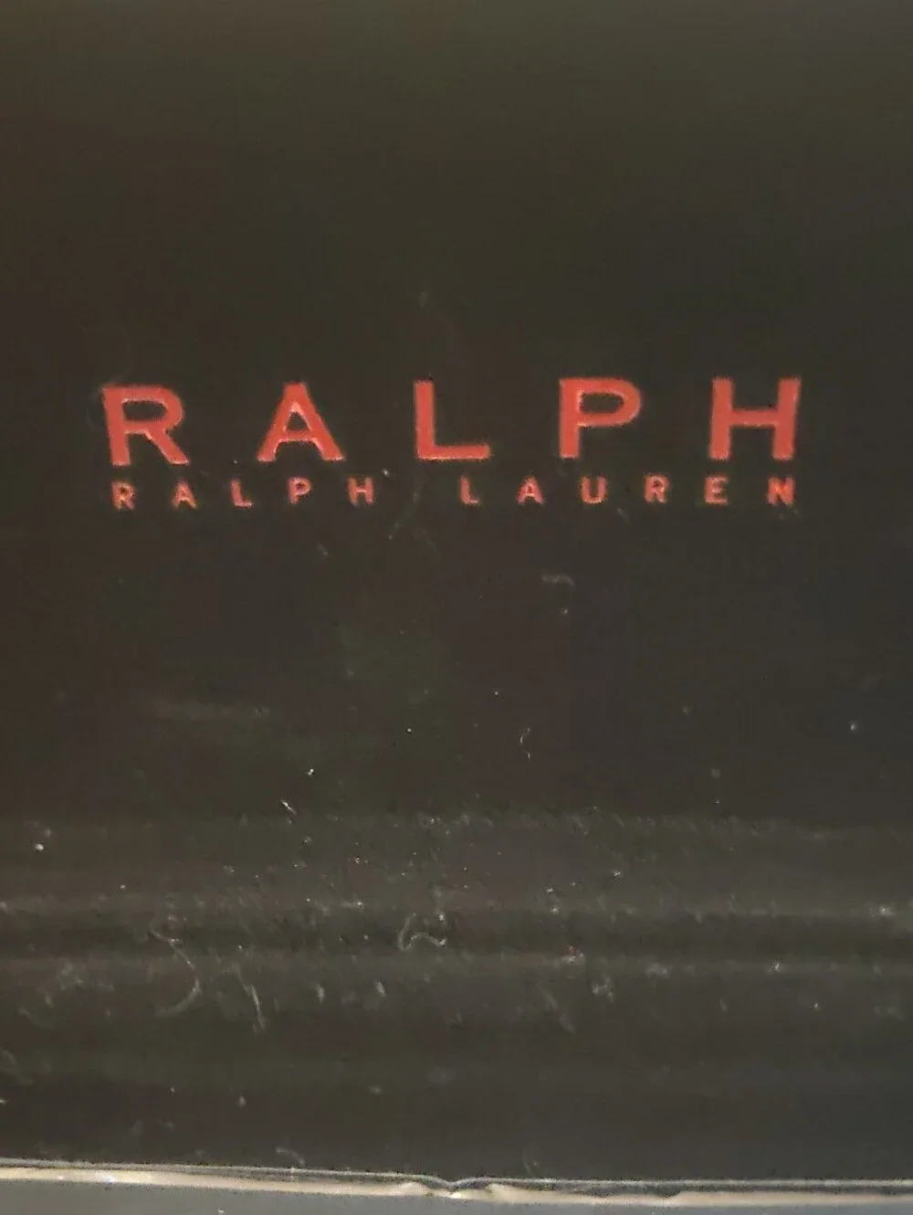 Ralph Lauren Black Hard Eyewear Case with Embossed Logo(Case Only)